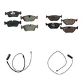 Hella Disc Brake Pad Kit w/ Sensors for BMW E36 318i 325is 328is (1992–1999)