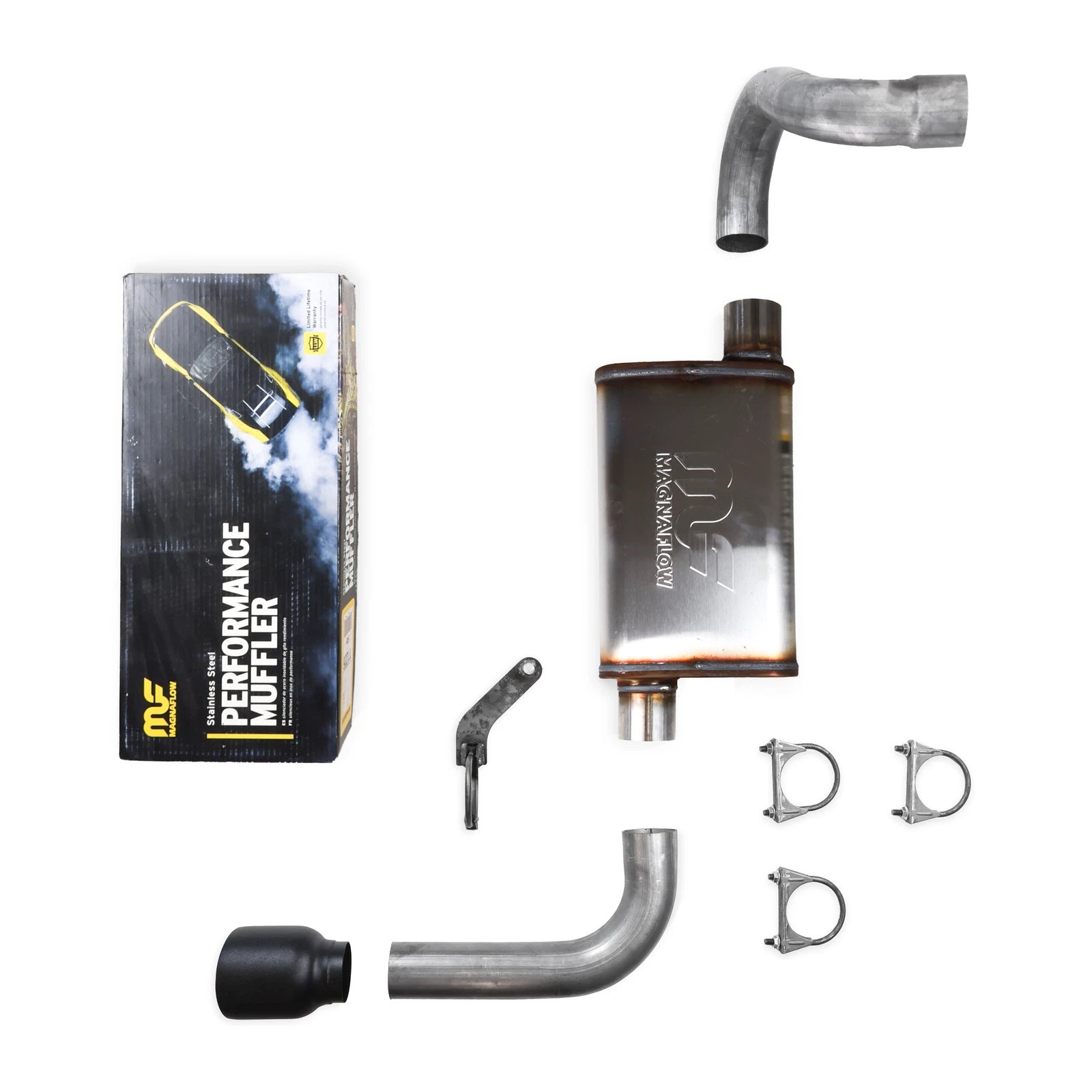 2.5" Single Exhaust Kit for Jeep Wrangler (2018–2025) Magnaflow DBL Wall Tip