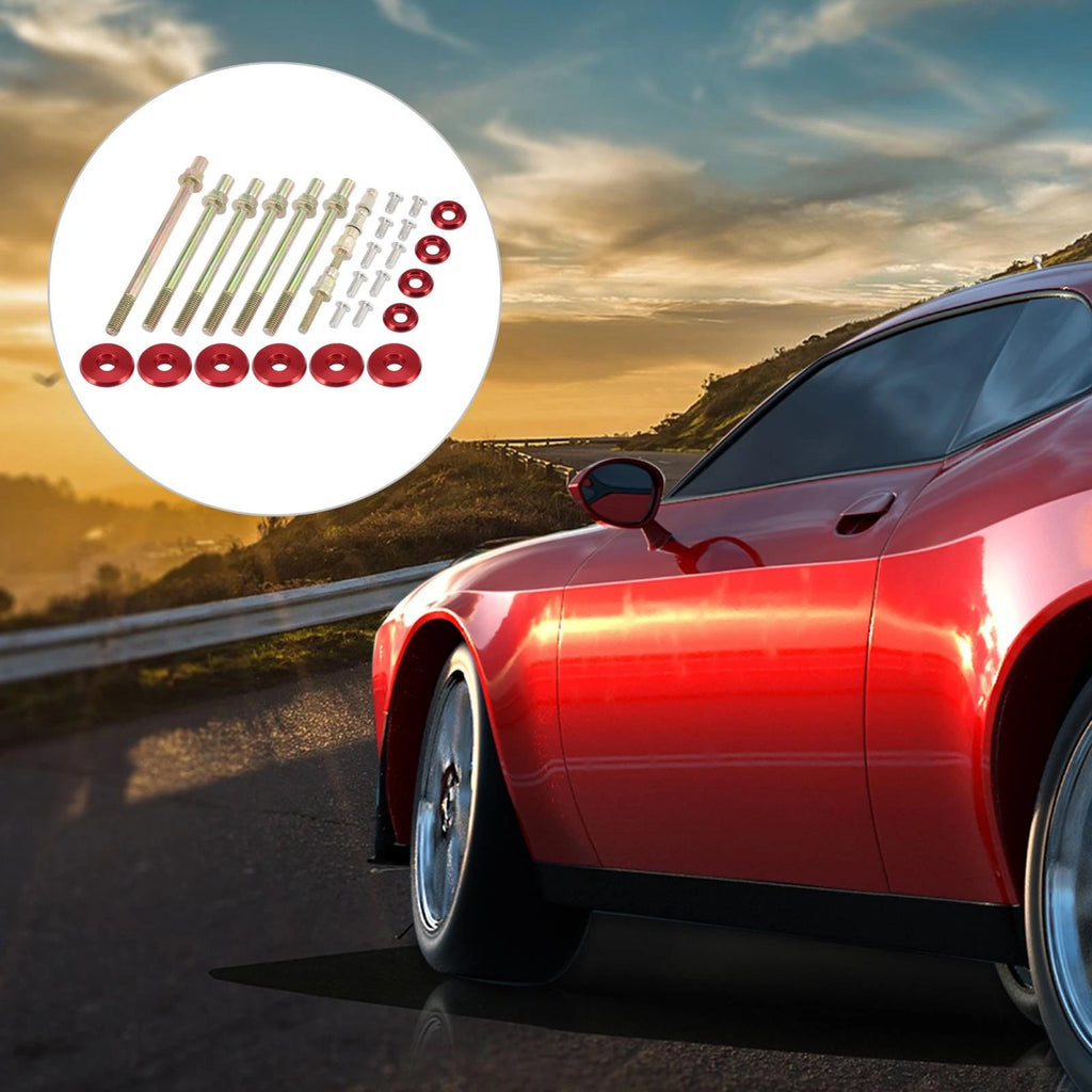 Engine Valve Cover Washer Bolt Kit Red for Honda K-Series K20 K24 (2002–2011)