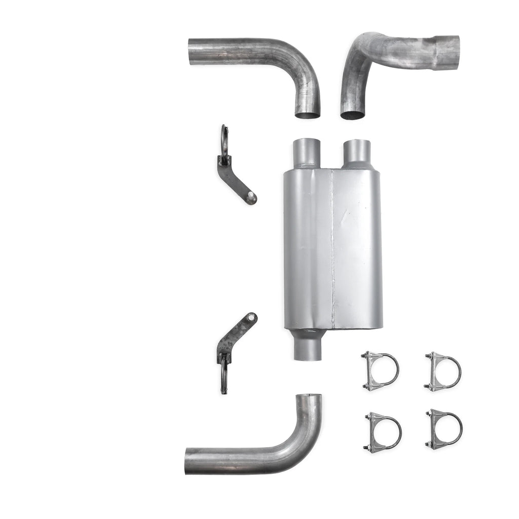 2.5" Dual Exhaust Kit with 2 Chamber Muffler for Jeep Wrangler (2018–2025)