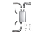 2.5" Dual Exhaust Kit with 2 Chamber Muffler for Jeep Wrangler (2018–2025)