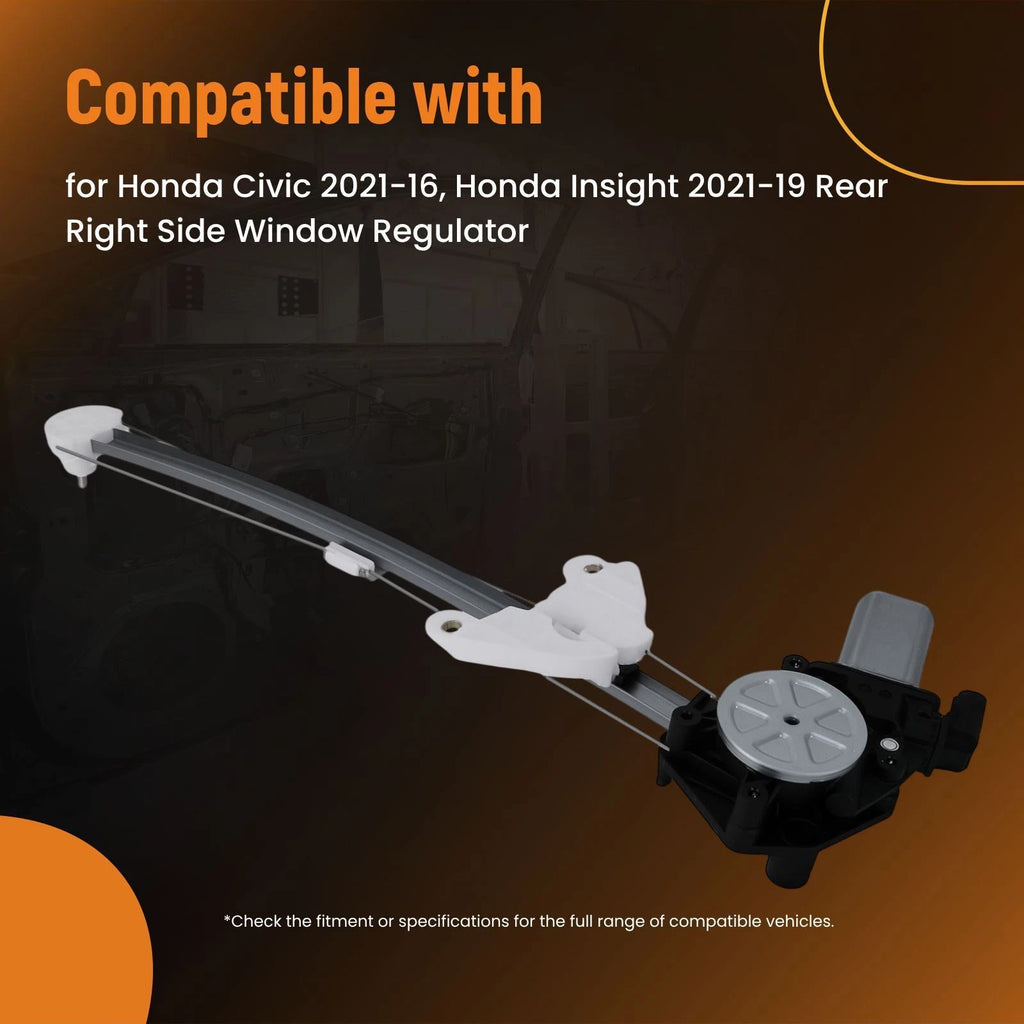 Window Regulator & Motor Assembly for Honda Civic (2016-2021) Rear Right