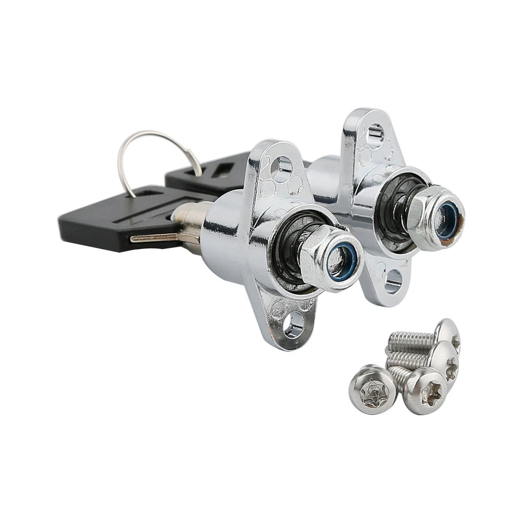 Set of 2 Hard Saddlebag Locks & Keys for Harley Touring Road King Glide (2014–2023)