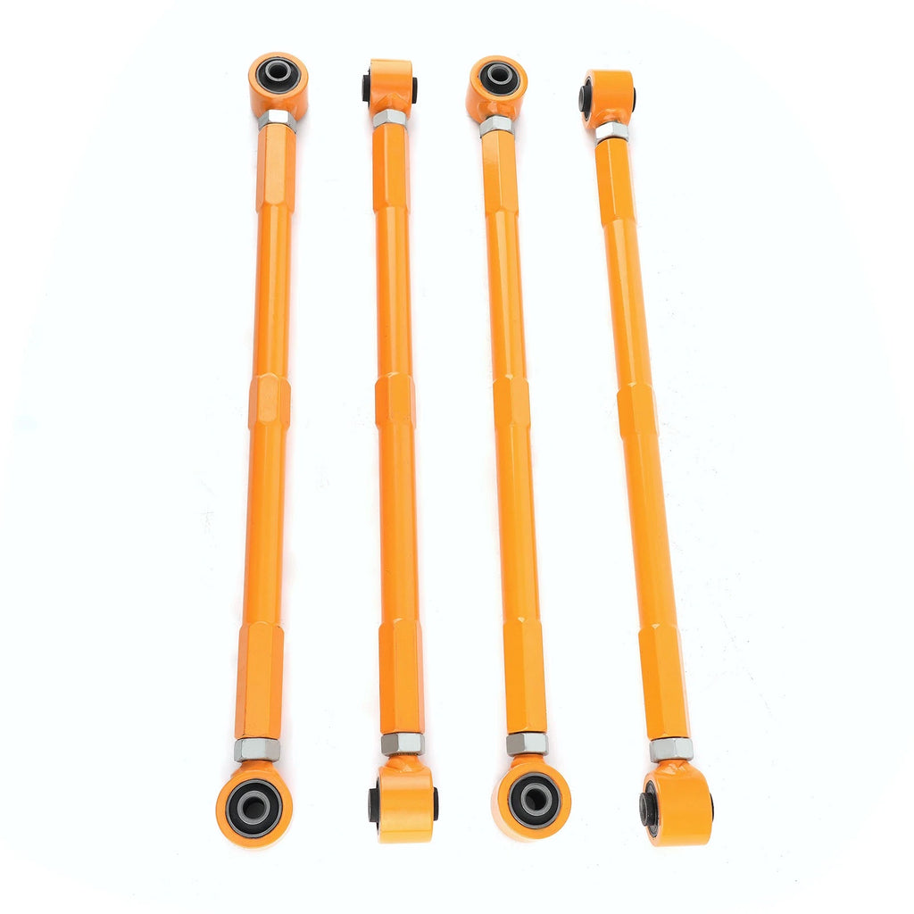 Set of 4 Adjustable Rear Lower + Upper Control Arms for Mini Cooper (2002–2013) R53 R52