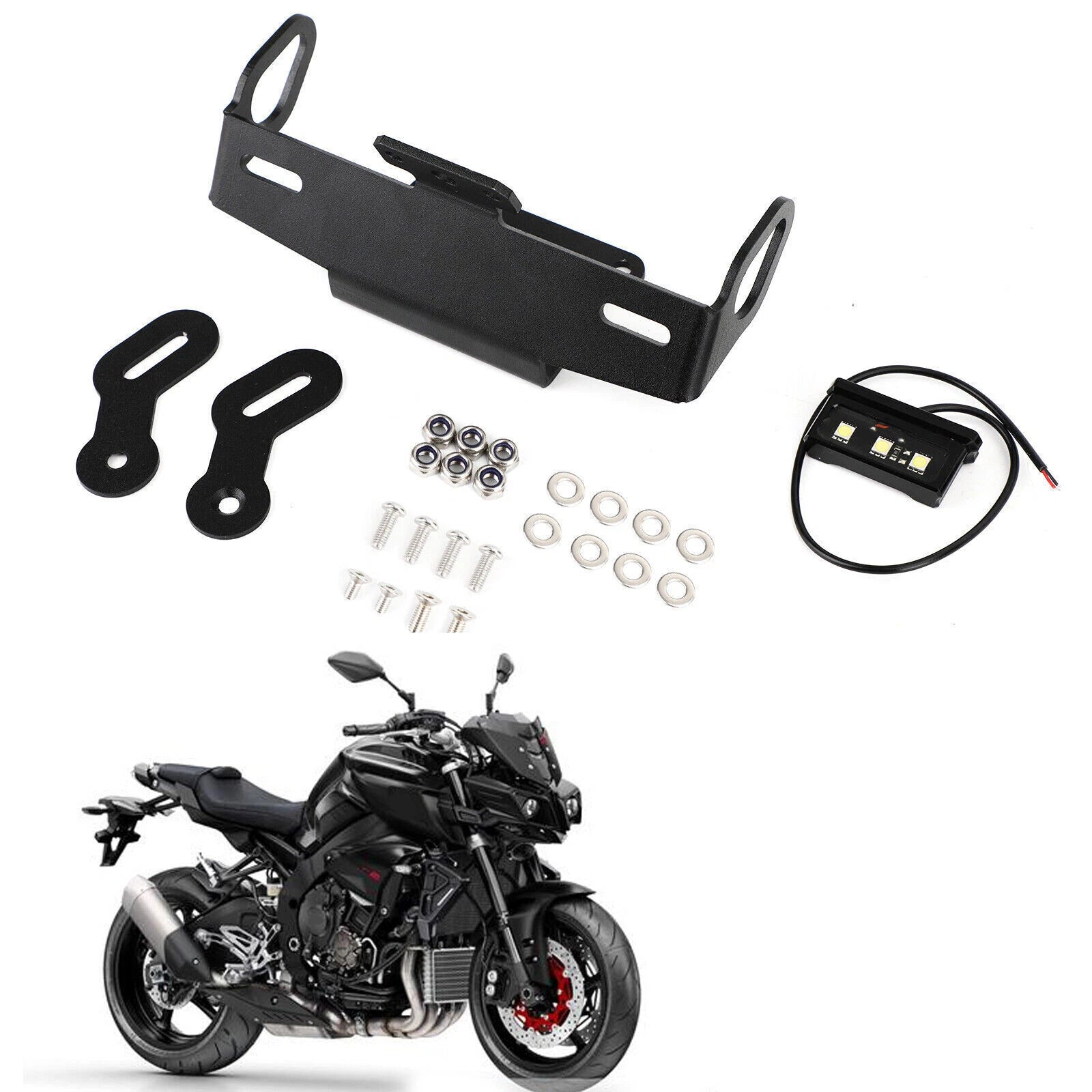 License Plate Holder Frame Bracket for Yamaha MT07/09/10 Tracer (2014–2023)