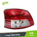 Clear & Red Lens Tail Lamp Assembly for Toyota Yaris (2007–2011)