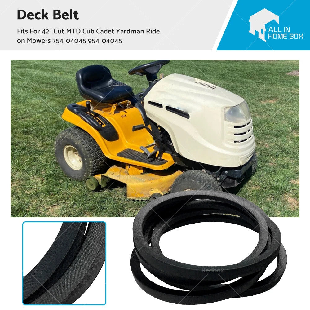 Deck Belt 42" for MTD Cub Cadet Yardman (Fits 754-04045, 954-04045)