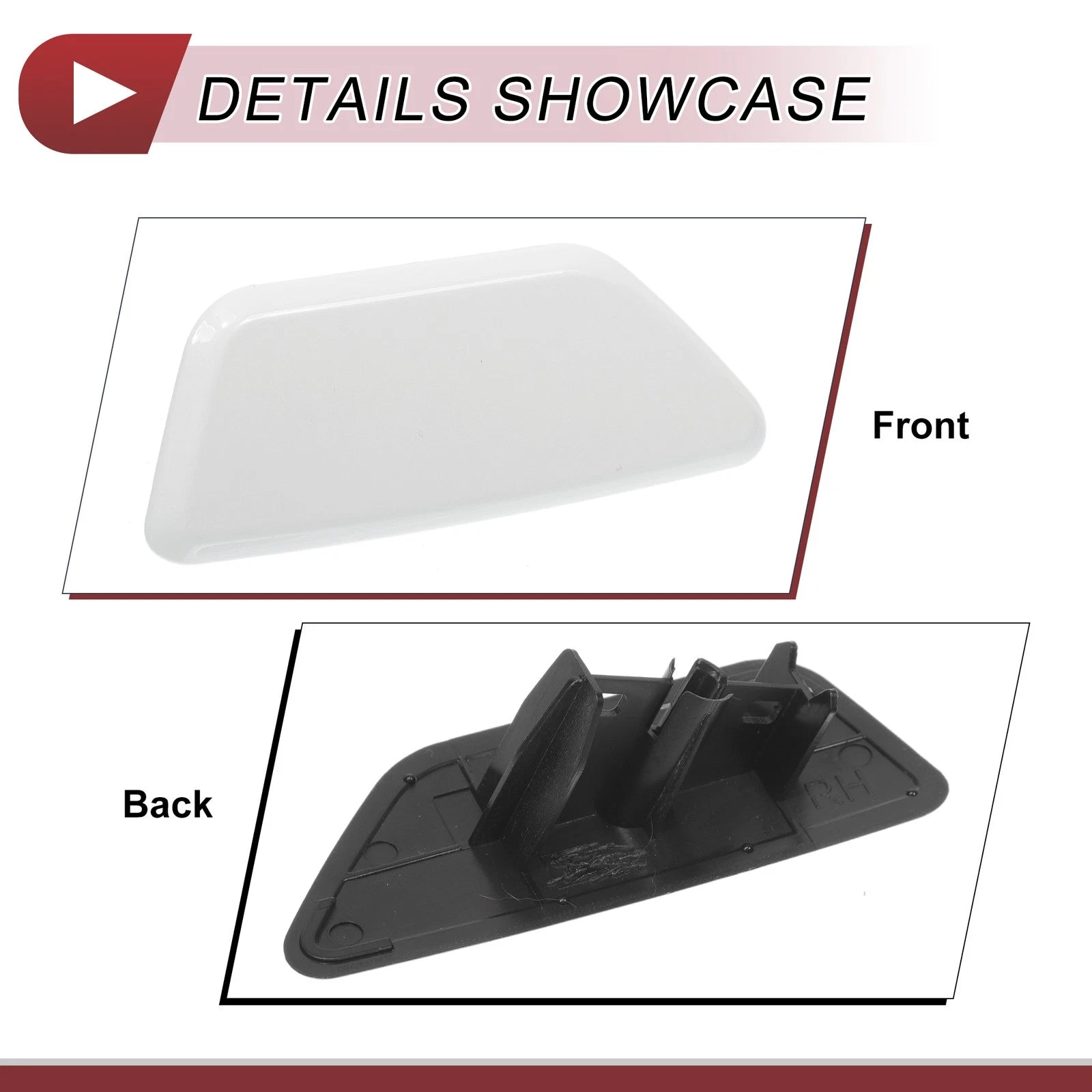 Washer Nozzle Cover Cap for Subaru Legacy (2010–2014) White