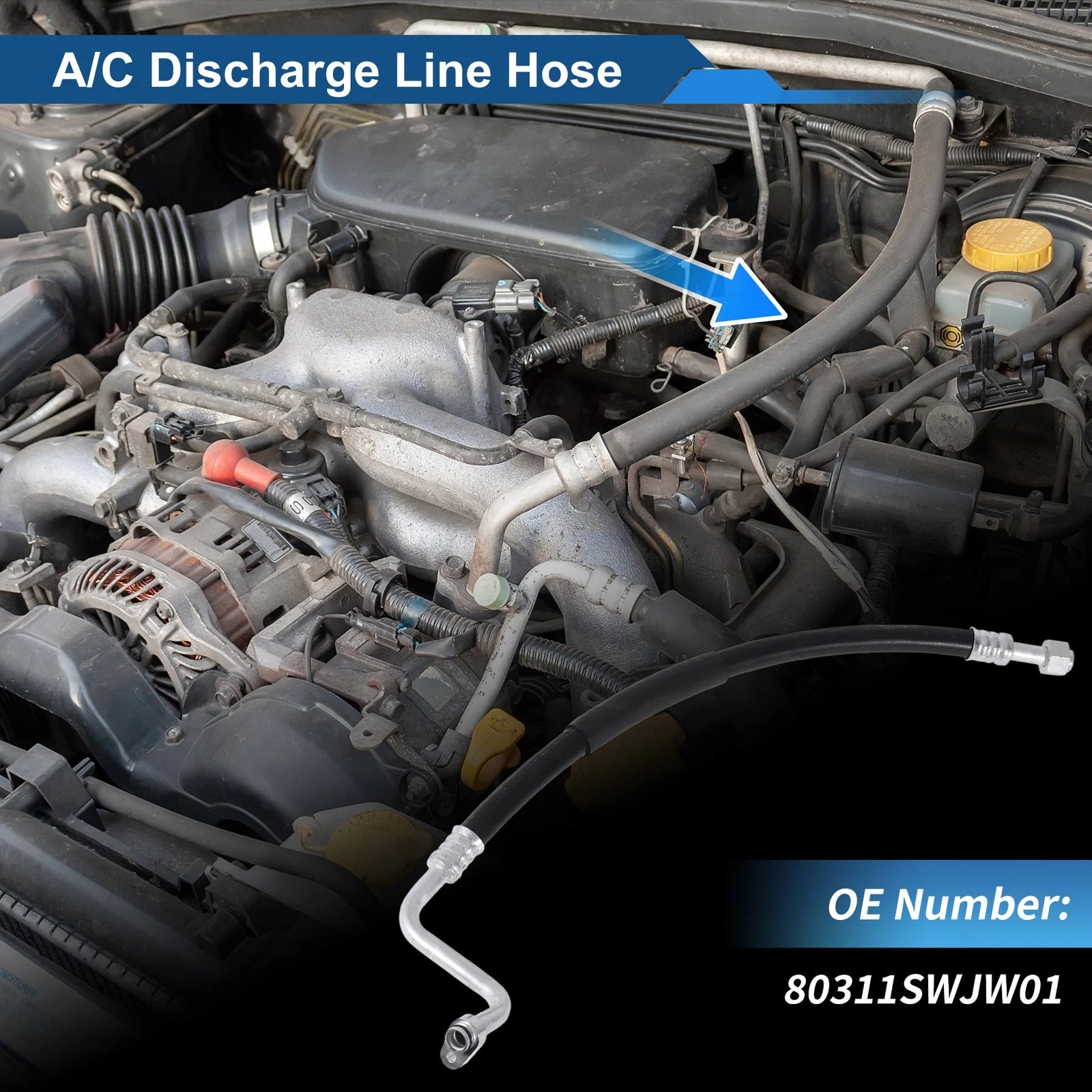 A/C Refrigerant Liquid Hose for Honda CR-V (2007–2011) No. 80311SWJW01