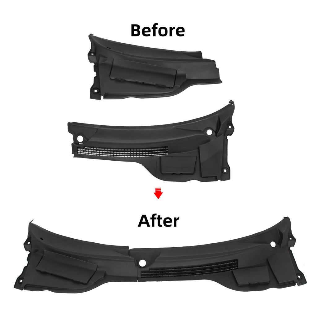 Set of 2 Windshield Cowl Covers for Mini Cooper R55 R56 R57 (2007–2015)