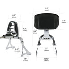 Driver & Passenger Backrest for Harley Electra Glide (2014-2024) Chrome