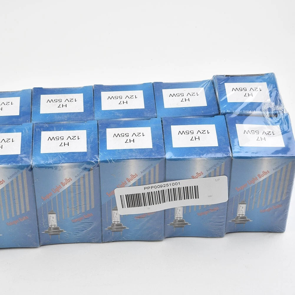10X H7 55W 12V 4300K Xenon Halogen Headlight Bulbs