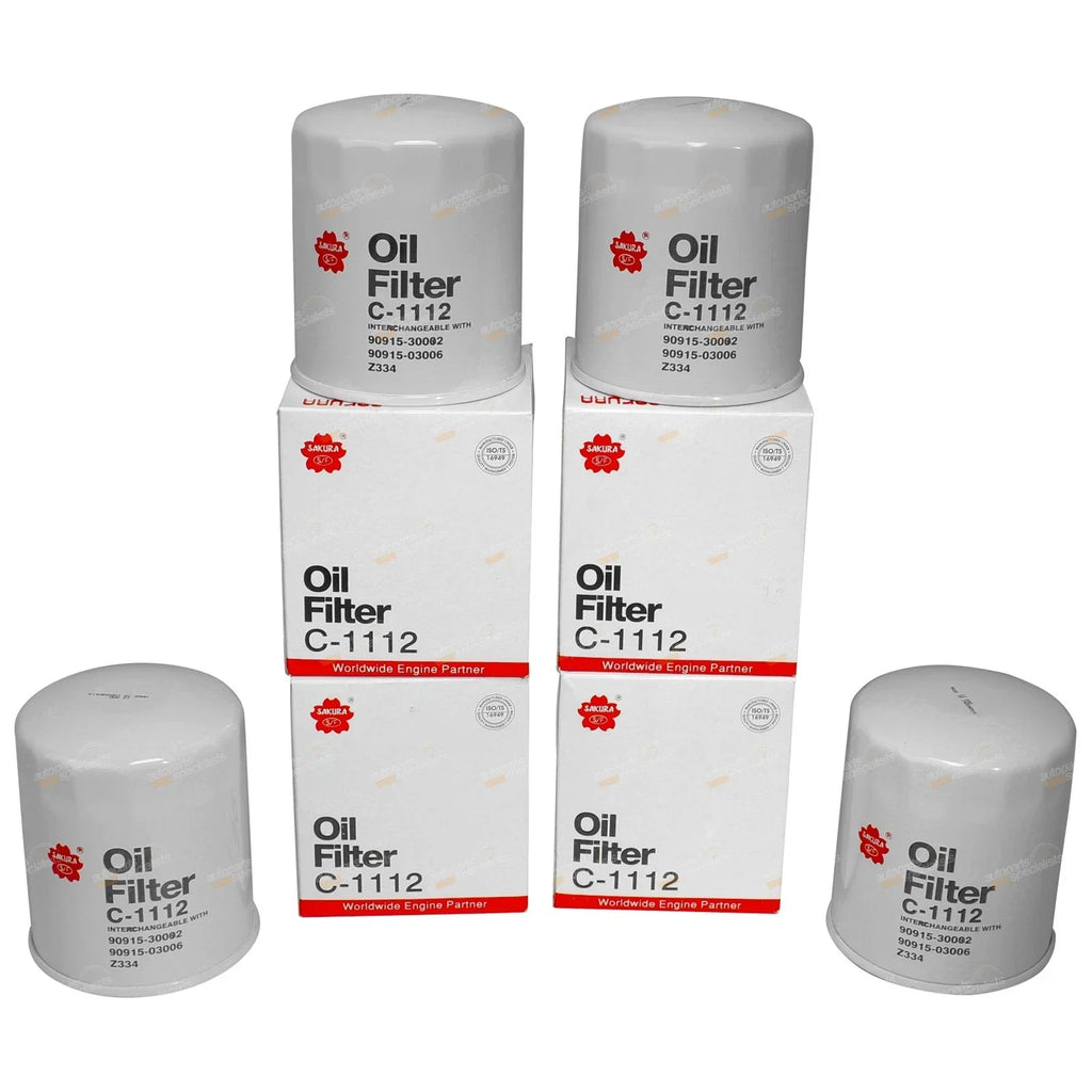 4 x Oil Filters for Courier PE WL 2.5L Diesel Ute (1990-2000)