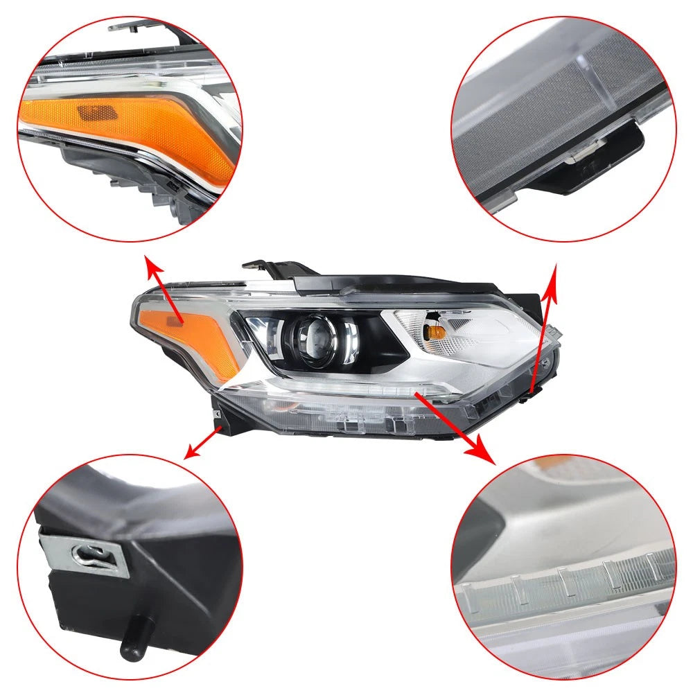 Passenger Side Headlight Assembly LED for Chevy Traverse (2018–2021)