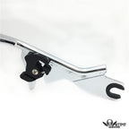 Chrome Backrest Sissy Bar Pad Docking for Harley Touring Road King (1997–2008)