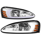 Chrome Housing Amber Corner 3D LED DRL Headlights for Pontiac Grand Prix (2004–2008)