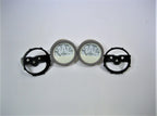 2X Faria GP9148A 2" White 100-250°F Temperature Gauge for Marine Applications
