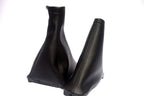 Manual and E Brake Boot Set for Chevy Aveo (2007–2011) Black Leather Synthetic