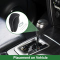 Gear Shift Knob Cover for Mazda CX-30 (2020–2022) Black Grey Faux Leather