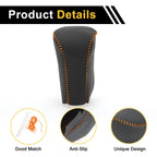 1 Pc Gear Shift Knob Cover for Honda Accord (2008–2012) Black Orange Faux Leather