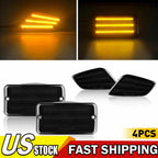 Dynamic LED Front Side Marker Bumper Signal Light for Jeep Wrangler TJ (1997–2006)