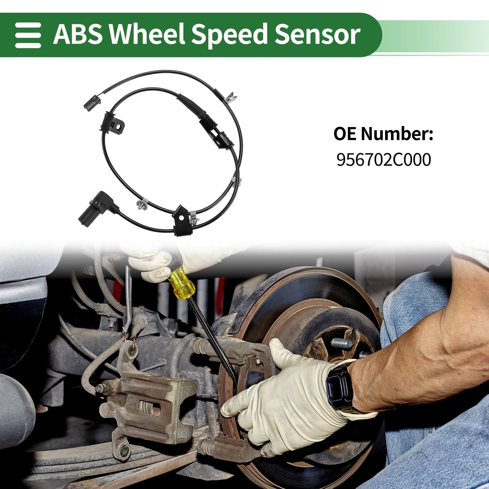 ABS Wheel Speed Sensor No. 956702C000 for Hyundai Tiburon (2003–2004)