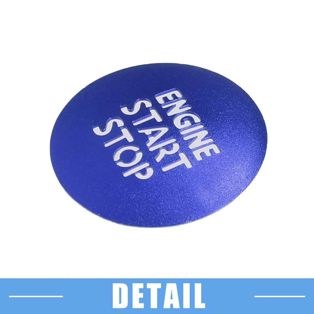 Engine Start Stop Ignition Button Cover Sticker for Toyota Tacoma (2016–2021) Blue