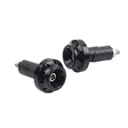 Black Motorcycle 7/8'' 1'' Handlebar Grips & End Cap Plug