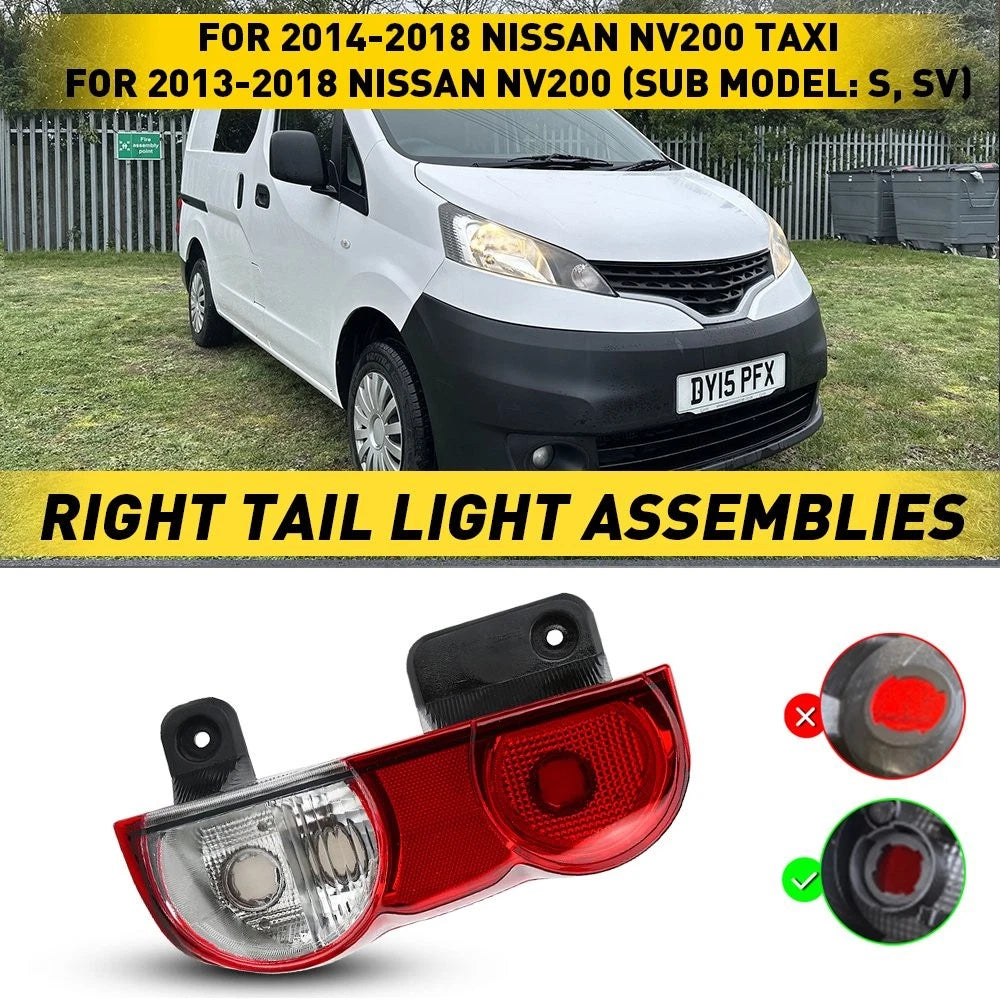 Tail Light Assembly for Nissan NV200 (2013–2018) Right Passenger Side EOH