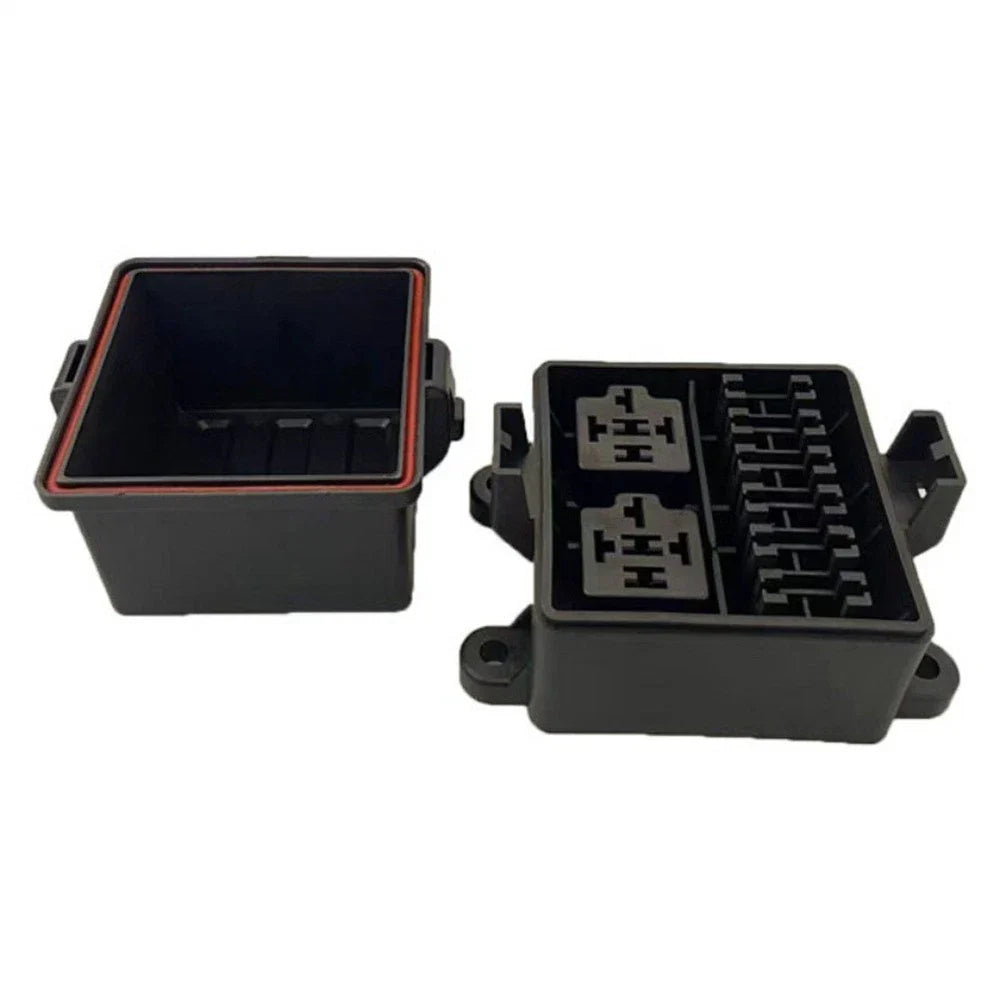 6-Way 24V Fuse Relay Box with 5-Pin 40A Relays & Fuses for Universal Use