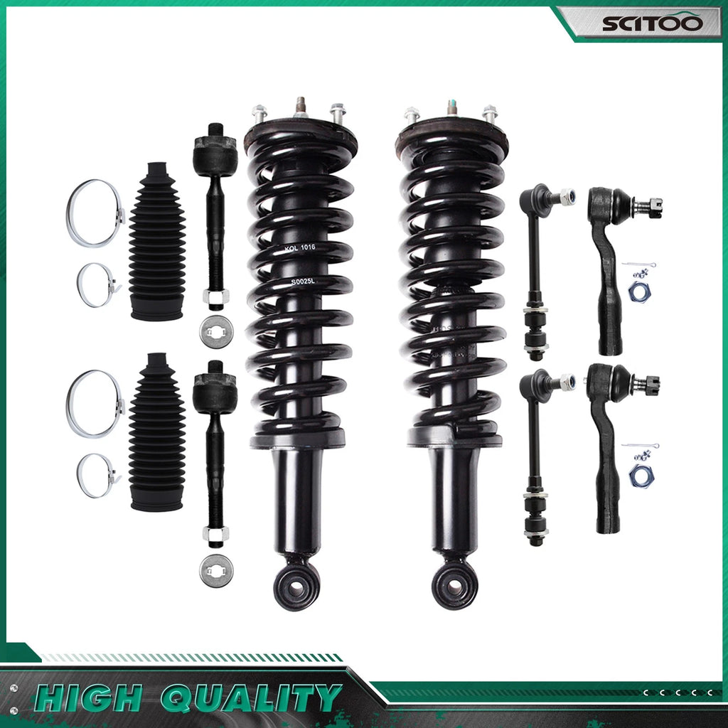Front Complete Struts Sway Bar Tie Rod End Kit for Toyota Tundra (2003–2006)
