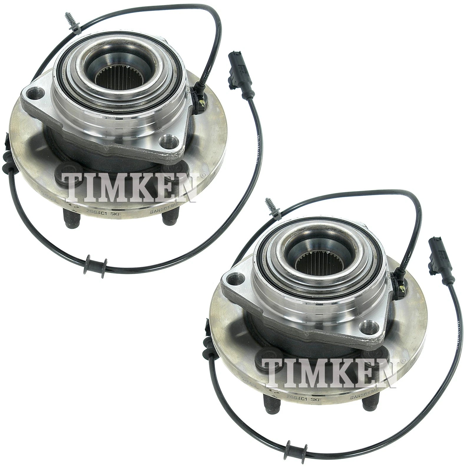 Set of 2 Front Timken Wheel Bearing & Hub Kits for Dodge Durango (2004–2005)
