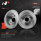 Rear Drilled Brake Rotor & Ceramic Pads for Toyota Camry, Lexus (2000–2001)