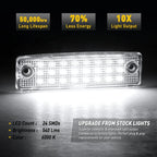 2X AUXITO LED White License Plate Light for Toyota 4Runner/Sequoia (1996–2022)