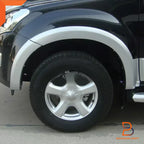 6PCS Silver Fender Flares for Isuzu D-Max Dual Cab 4x4 (2012-2016)
