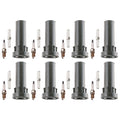 Set of 8 Denso Spark Plugs & Coil Boots for Dodge Dakota (2008)
