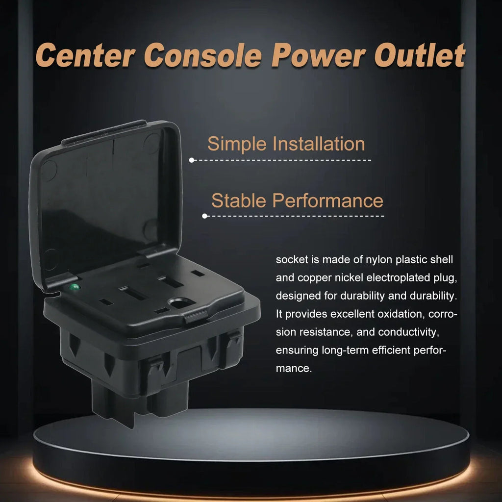 Center Console Rear AC 110V Outlet for Ford F-250 (2011–2014)