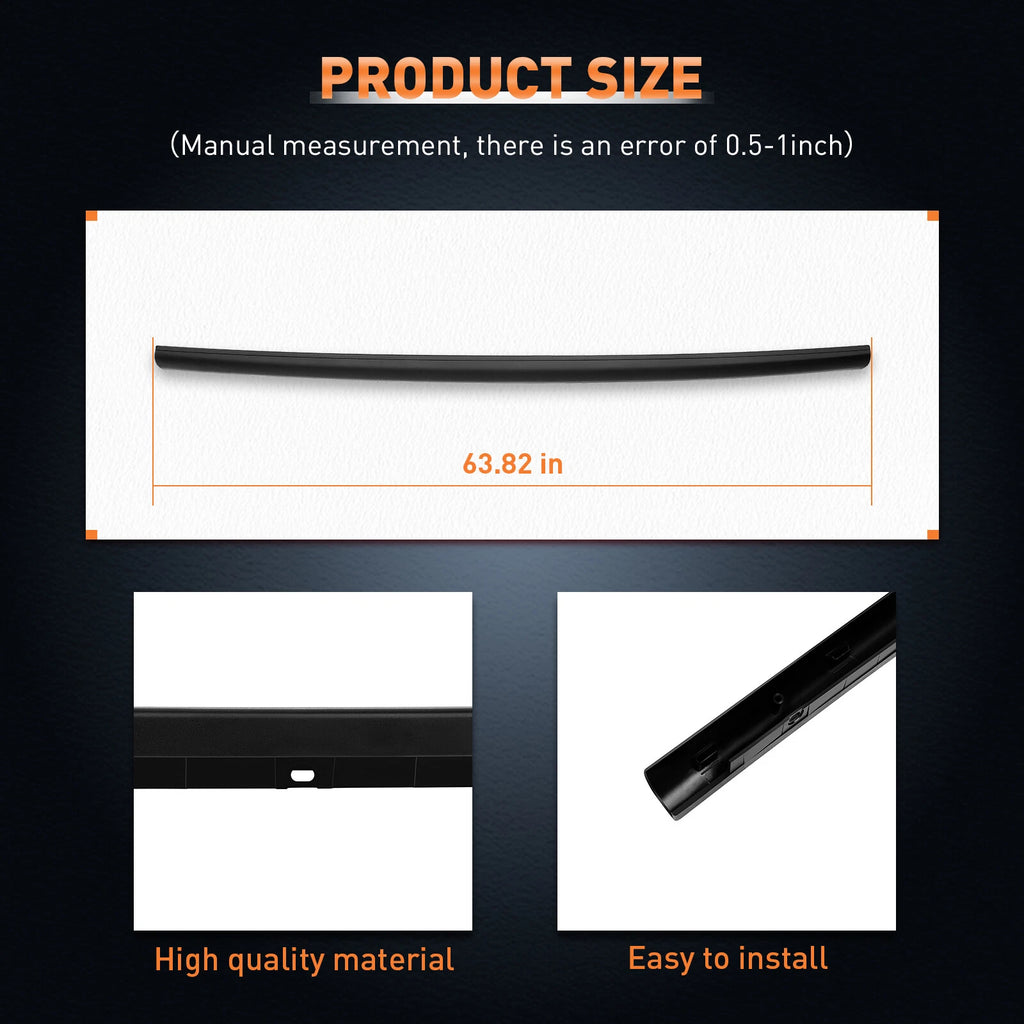 Tailgate Molding Spoiler Protector Cover Cap for F-250 Super Duty (1999–2005)