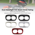 Dual Headlight Trim Bezel Cover for Harley Road Glide (1998–2013)