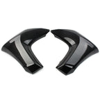 2X Radiator Cap Fairing Compression Plate Carbon Fiber for Kawasaki ER6N (2012–2016)
