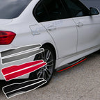 Left/Right 29" Lower Rear Side Skirt Winglets Diffusers Extension (Universal Fit 1990–2024)