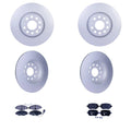 Hella Front & Rear Rotors Disc Brake Pad Kit for Audi TT Quattro (2000–2006)