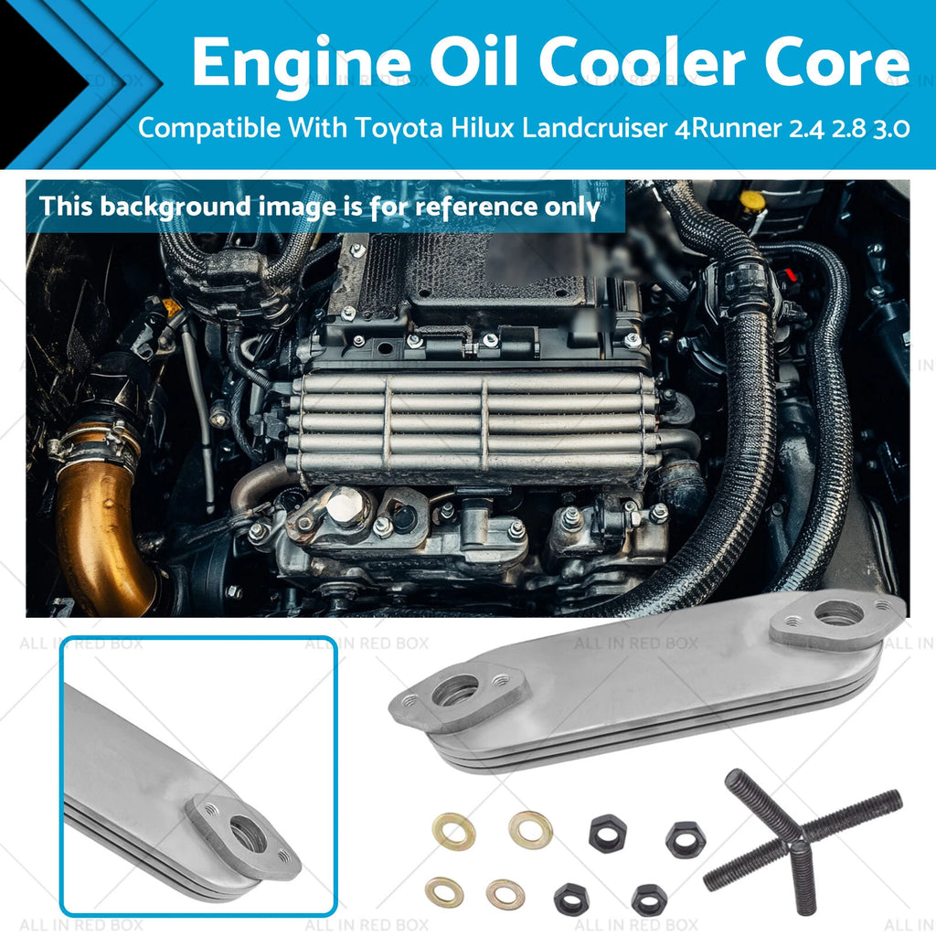 Engine Oil Cooler Core for Toyota Hilux Landcruiser 4Runner (2.4, 2.8, 3.0)