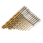 13 PCS HSS Steel Drill Bit Set 1.5-6.5 mm Hex Shank for Automotive Use