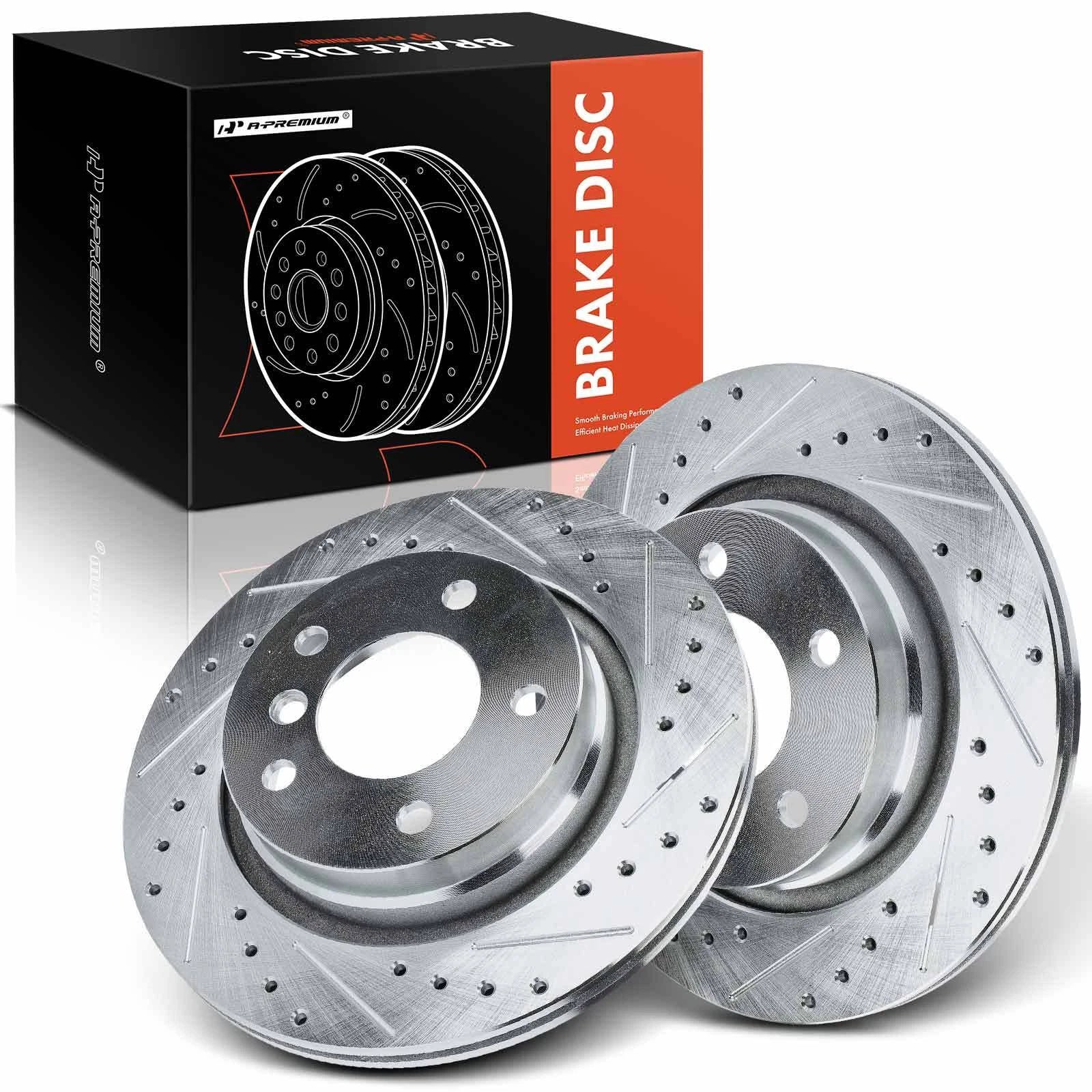 Drilled Brake Rotors for BMW 323Ci 323i 325Ci 328i (2000–2006)
