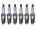 Set of 6 U-Groove Spark Plugs for 4.1L 3.7L L6 (Denso)