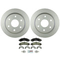 Set of 2 Bosch Rear Vented Rotors & Ceramic Disc Brake Pads for Chevy GMC