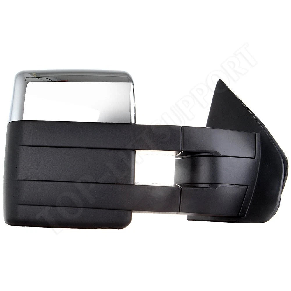 Side Towing Mirrors for Ford F150 (2007–2014) with LED Puddle Signal