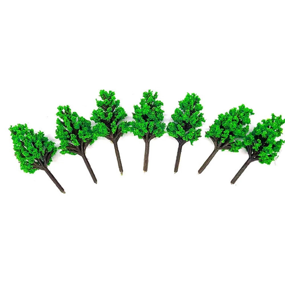 24pc Mixed Size Model Trees for Train Railroad Scenery (DIY Craft)
