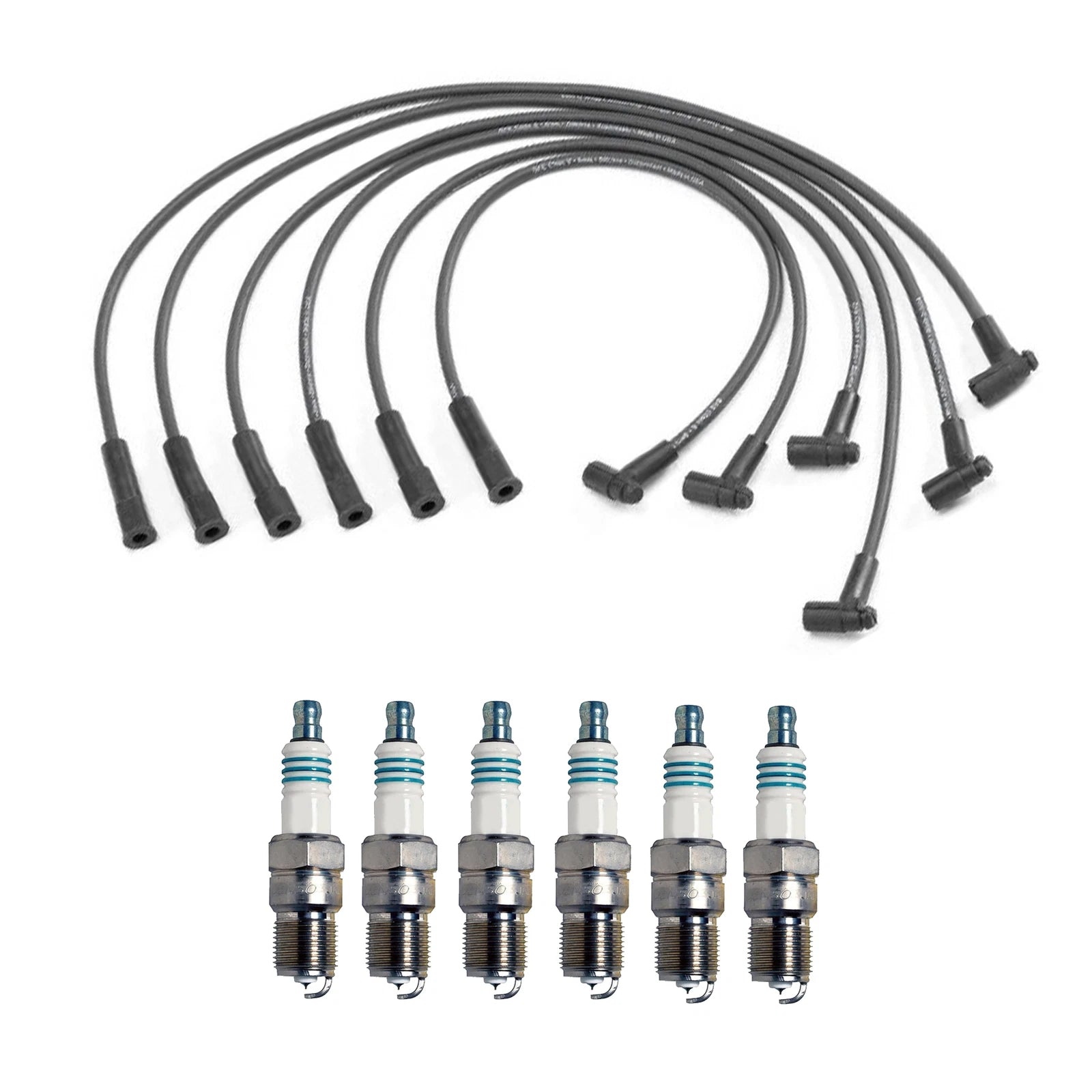 Denso Wire Set & 6 Iridium Power Spark Plugs for Chevy Pontiac 3.8L (1995–2005)